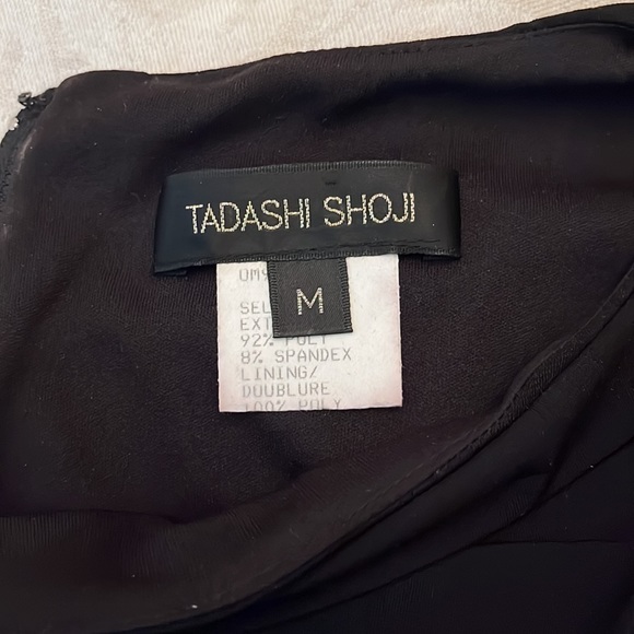 Tadashi Shoji - Black Ruched Dress - Picture 10 of 11